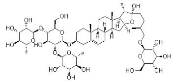 Tribulus Protodioscin C51H84O22 de la grande pureté 98% abaissant athérosclérose de tension artérielle l'anti